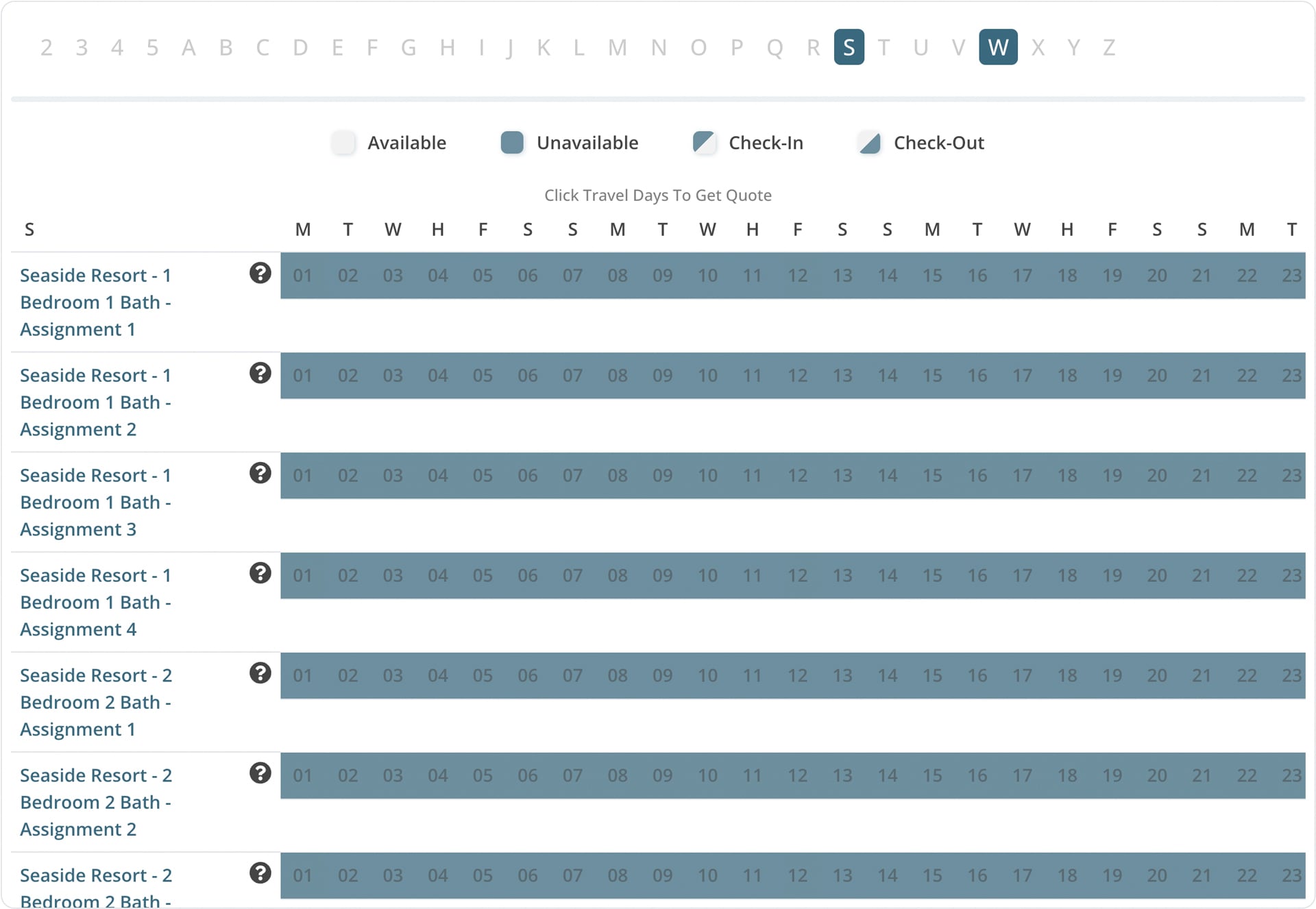 Availability Calendar image